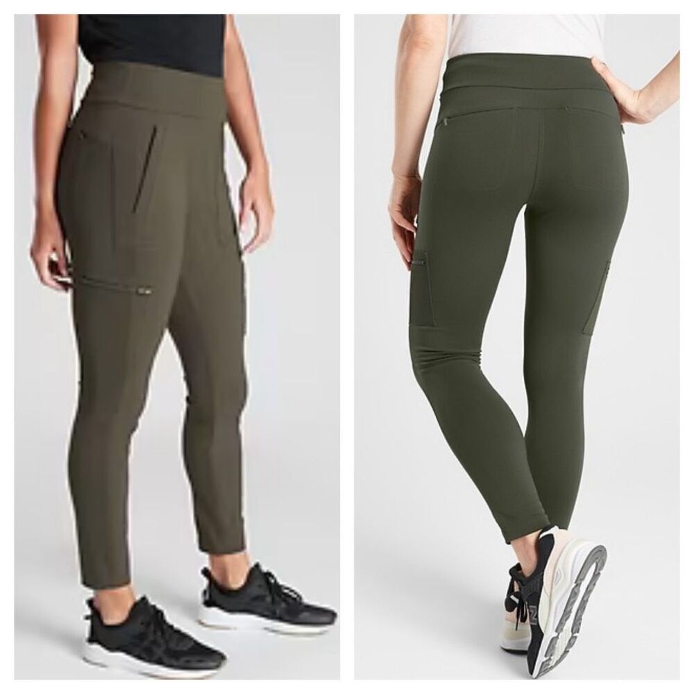 Athleta Headlands Hybrid cargo‎ tight pants leggings Size 4